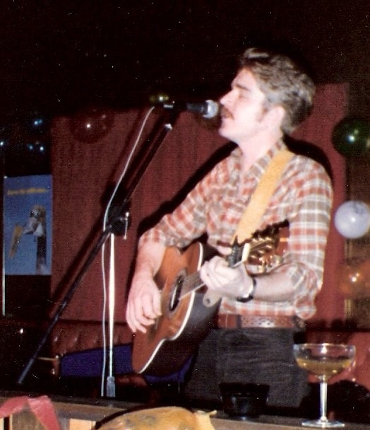 Brad Wright performing live at Tony's, 1984